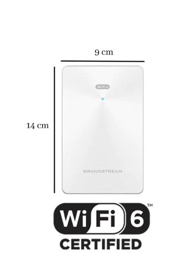 Ponto de acesso Wi-Fi instalado para melhorar a cobertura da rede