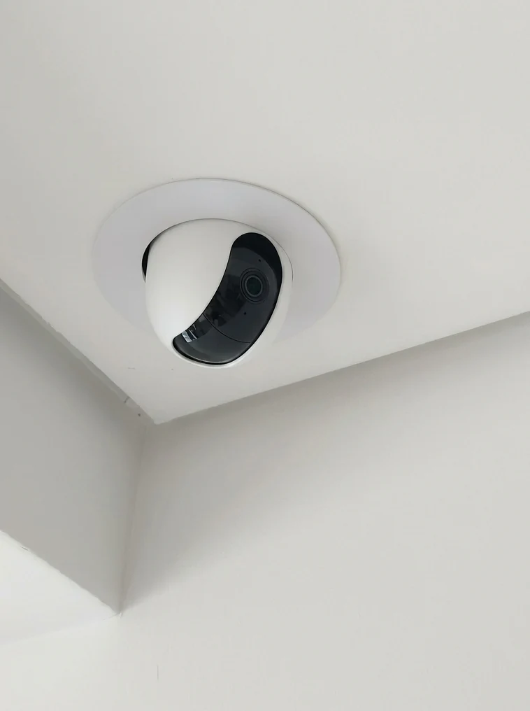 Câmera IP instalada em ambiente residencial em Fortaleza