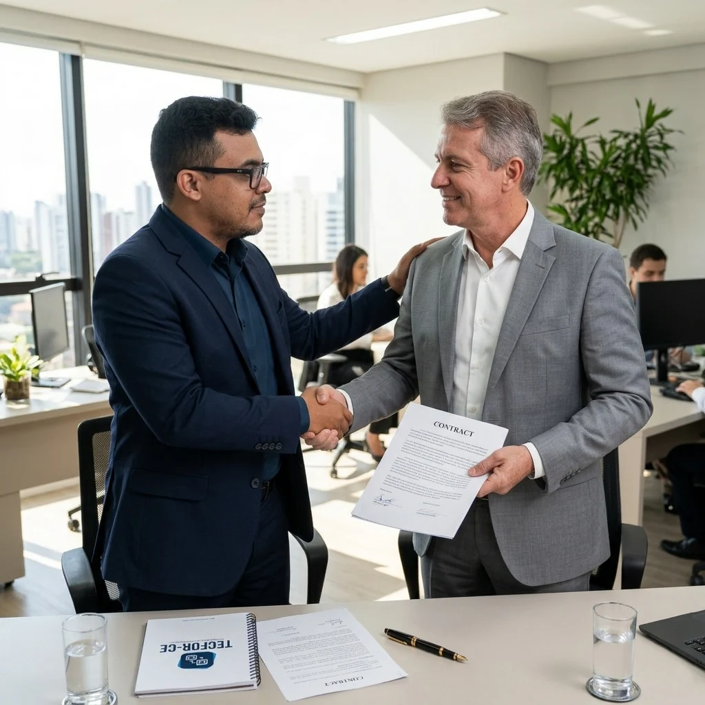 Formalização de contrato para implantação de rede corporativa. Fabio Silva

Projeto de cabeamento estruturado aprovado. O alinhamento das especificações técnicas antes do início do dimensionamento garante que a rede atenda à demanda operacional sem gargalos e com facilidade de manutenção.